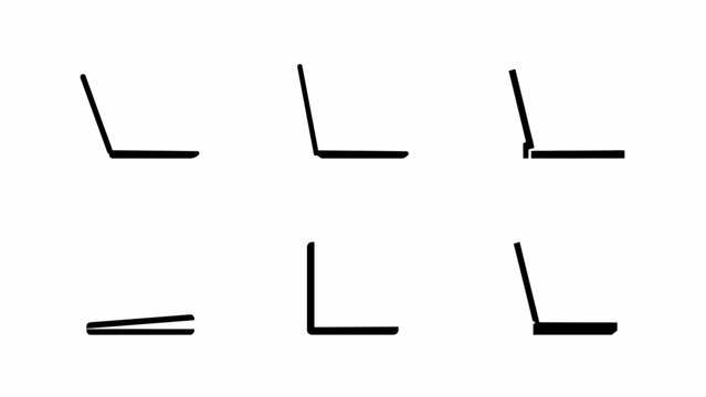 L shaped metal brackets a set of six black silhouettes on a white background l shape shaped bracket brackets corner brace