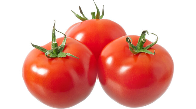 tomatoes isolated on white background