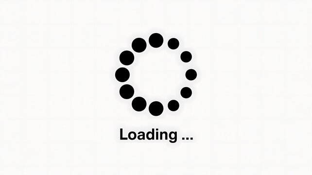 Loading animation, buffering icon, progress circle, waiting sign
