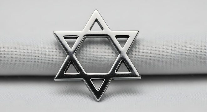 Star of david symbol on textured background