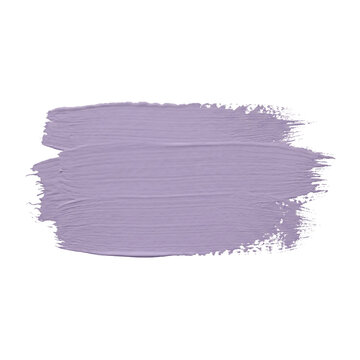 Light purple acrylic paint brush stroke with bristle texture