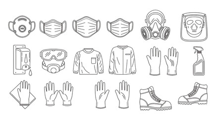 Fototapeta premium Colorful set of diverse food icons