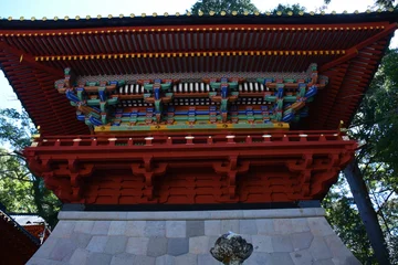 Fotobehang Bruin 静岡県 静岡市の久能山東照宮  © Via Nova