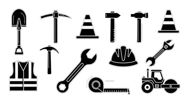 set of construction tools
