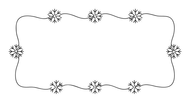 snowflake solstice border