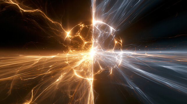 Abstract Energy Collision of Golden and Blue Light