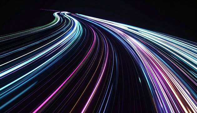 creative concept of data information technology , streaming display of digital information