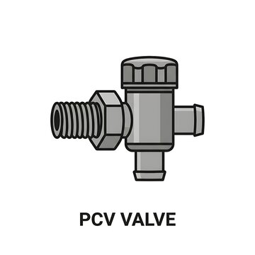 PCV valve automotive engine component diagram.