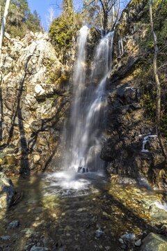 Kaledonia Waterfall in the Troodos Mountains, Cyprus