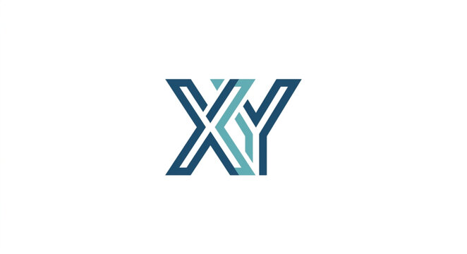 Modern Abstract XY Letter Logo Design.