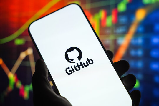 GitHub logo is displayed on a smartphone screen in Bangalore, India, on June 25, 2026