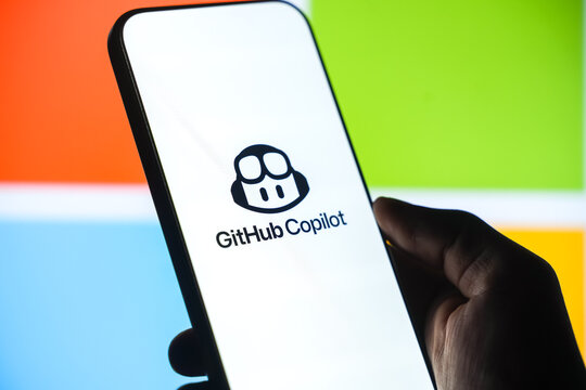 GitHub Copilot logo is displayed on a smartphone screen in Bangalore, India, on June 25, 2026
