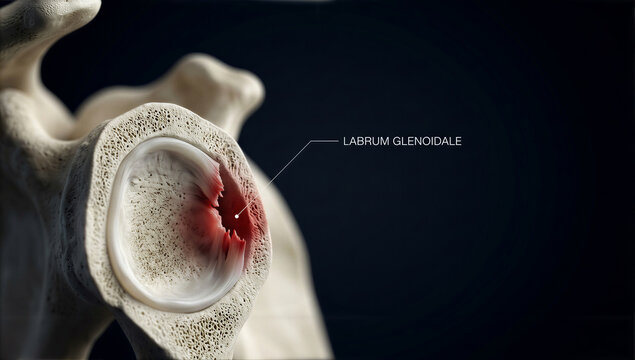 Unveiling a dramatic tear in the vital glenoid labrum of the human shoulder