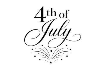 4th of july celebration typography © Kamal
