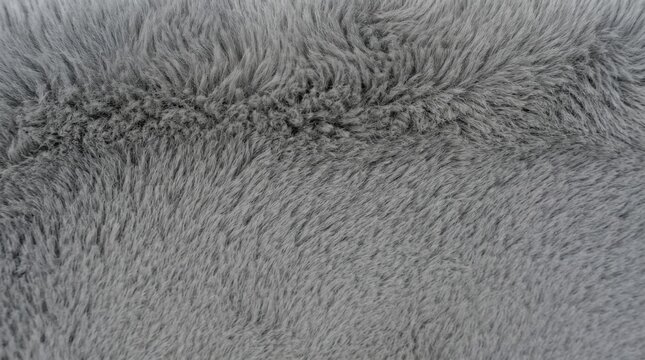 Gray fur texture close-up on a soft animal