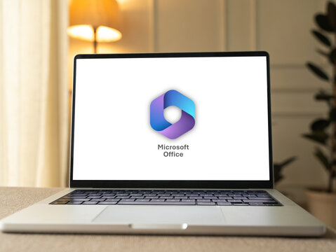 Microsoft Office logo is displayed on a smartphone screen in Bangalore, India, on June 25, 2026