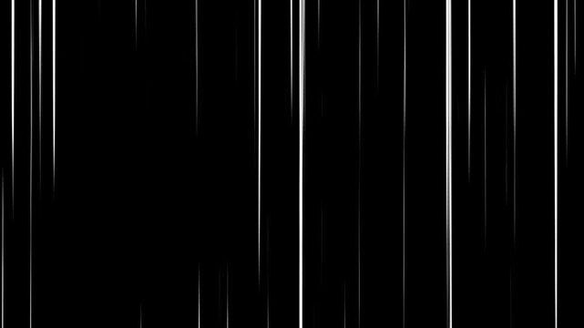comic speed line background animation 4K video animation, Manga anime motion texture pattern effect in cartoon concept. speed lines moving with alpha channel. White Velocity speed lines background 