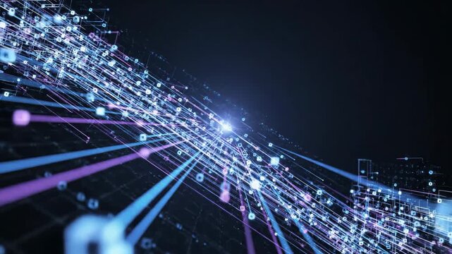 Digital Data Streams Flowing Through a Complex Network Architecture for Global Communication and Advanced Information Technology Infrastructure