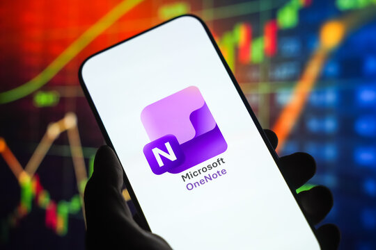 Microsoft OneNote logo is displayed on a smartphone screen in Bangalore, India, on June 25, 2026
