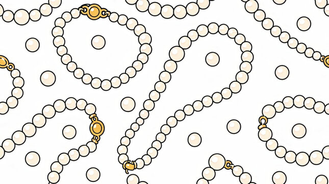 Golden Pearls Jewelry Accessories.