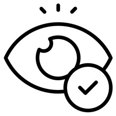 Eye contact icon in vector illustration © Admotret
