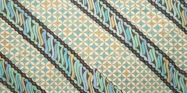 Indonesian Batik Parang Fabric Pattern
