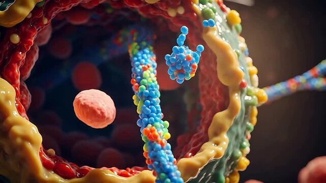 Enzyme Precision: DNA Ligase Connecting Okazaki Fragments