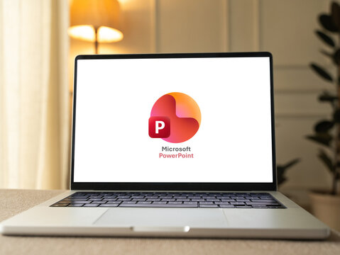 Microsoft PowerPoint logo is displayed on a smartphone screen in Bangalore, India, on June 25, 2026
