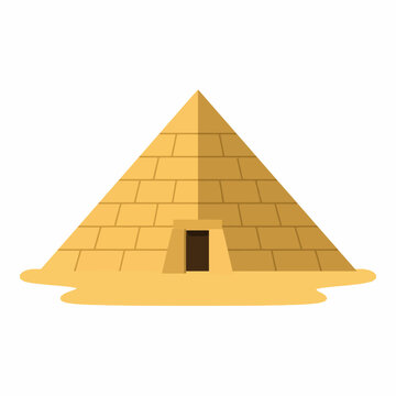Ancient Pyramid Structure with Terraced Design and Small Entrance.