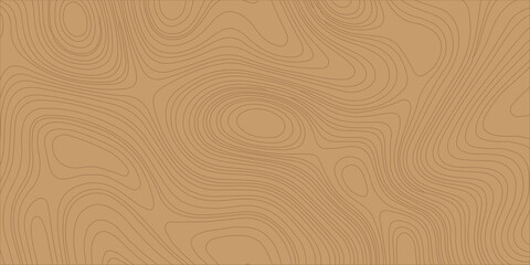 Brown topographic map background with contour lines, abstract geographic grid pattern vector illustration for design. Topographic map or wood grain texture © Creative Arts