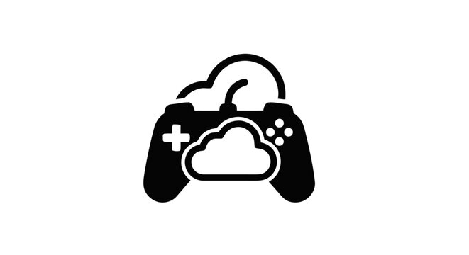 Black and white video game controller.