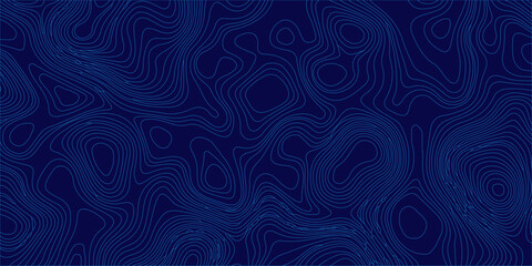 Blue topographic map contour lines abstract background vector illustration of geographic terrain elevation pattern. Geographic terrain elevation, creating a modern, minimalist texture © Creative Arts