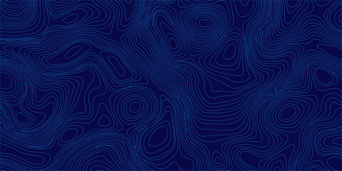 Blue topographic map contour lines abstract background vector illustration of geographic terrain elevation pattern. Geographic terrain elevation, creating a modern, minimalist texture © Creative Arts