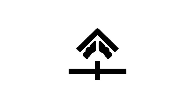 Black plus sign with arrow logo.