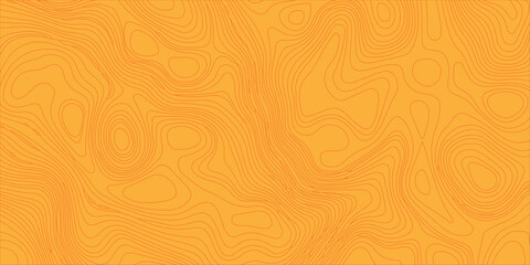 Orange topographic map background with abstract contour lines. An abstract bright orange background featuring a subtle topographic map pattern. © Creative Arts