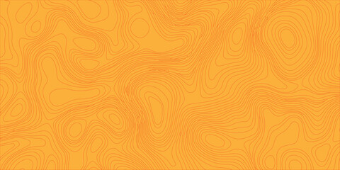 Orange topographic map background with abstract contour lines. An abstract bright orange background featuring a subtle topographic map pattern. © Creative Arts