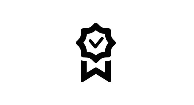 Checkmark Icon on Ribbon Badge.