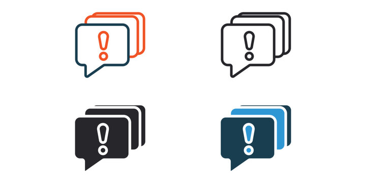 swear icons outline and Flat Style,transparent background