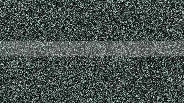 TV snow or noise background on analog television. Bad TV signal shows static and glitch noise. CRT TV screen with no signal and retro glitch effect.