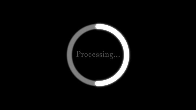 Circle loading bar animation. Progress bar or connecting.