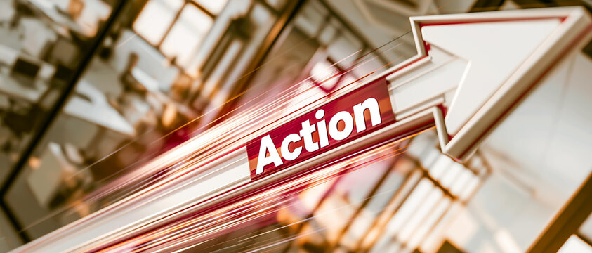 ビジネスの前進と決断をイメージしたActionコンセプト
