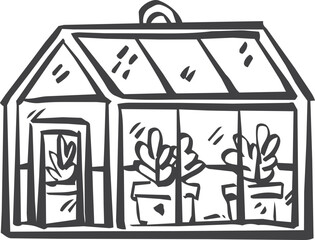 Cute Homestead Doodle Set Hand Drawn Farm Life Illustration © AlinBarBar
