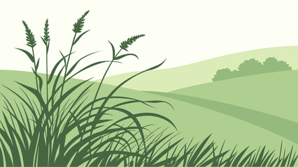 green grass vector © OmairBin
