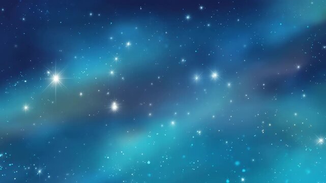 Sparkling Stars Across a Stunning Galaxy and Celestial Space Landscape
