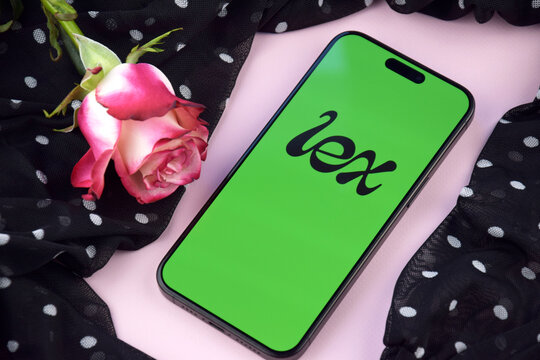 Lex dating app on smartphone screen.