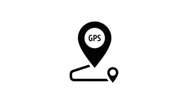 GPS Navigation System Tracking Location.
