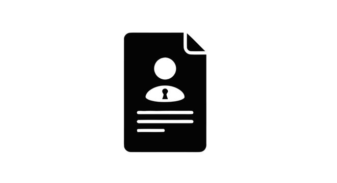 Identification Card with Person Icon.