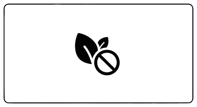 No Smoking Fruit Symbol Design.