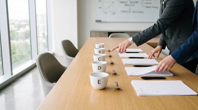 Blind Taste Test Debrief Table For Consumer Insight Strategy Team