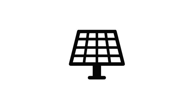 Solar panel on a stand.